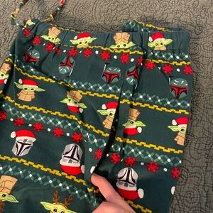 Hanna Andersson Green Star Wars Pajama Bottoms